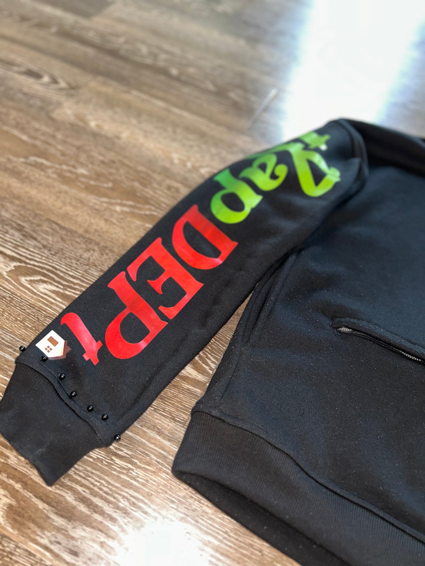 TrapBlack Pearled Hoodie