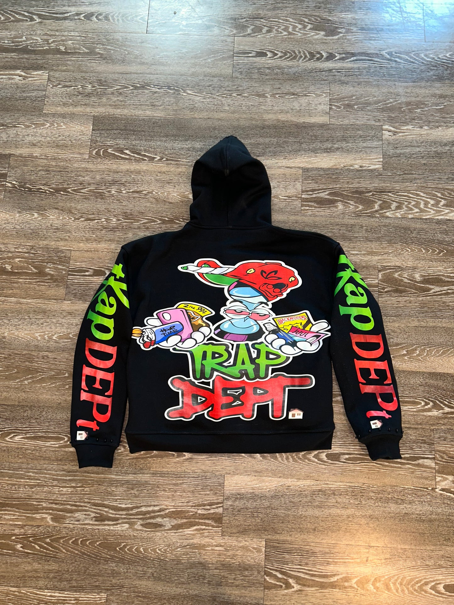 TrapBlack Pearled Hoodie
